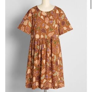ModCloth Princess Highway All the Fall Things Babydoll Dress